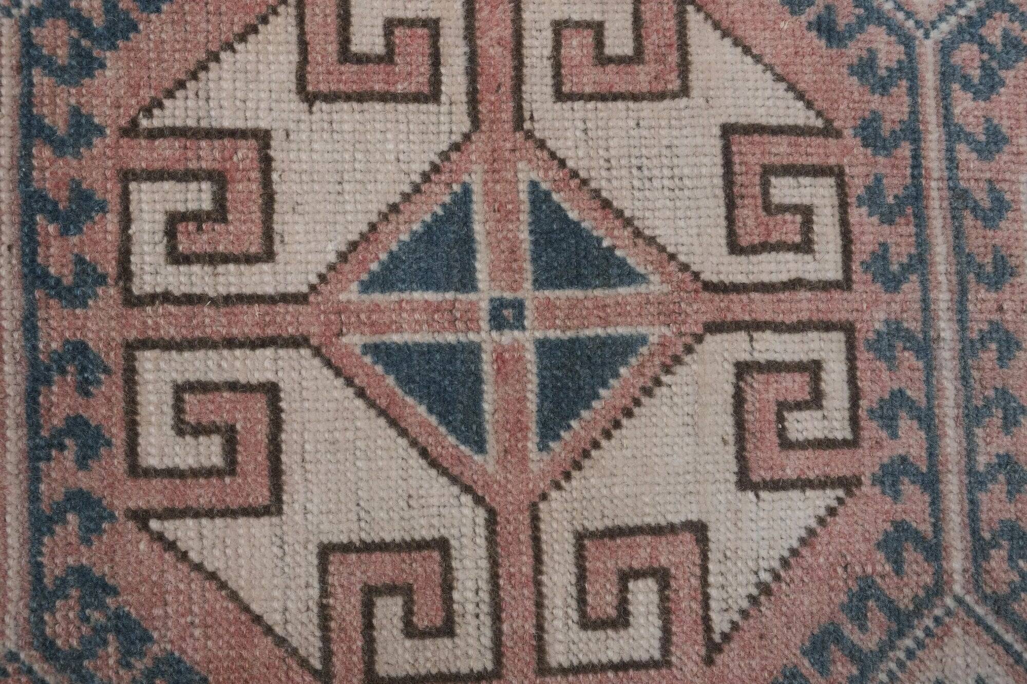 Vintage Turkish hallway rug 67x317 cm