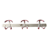 Chrome wall coat rack
