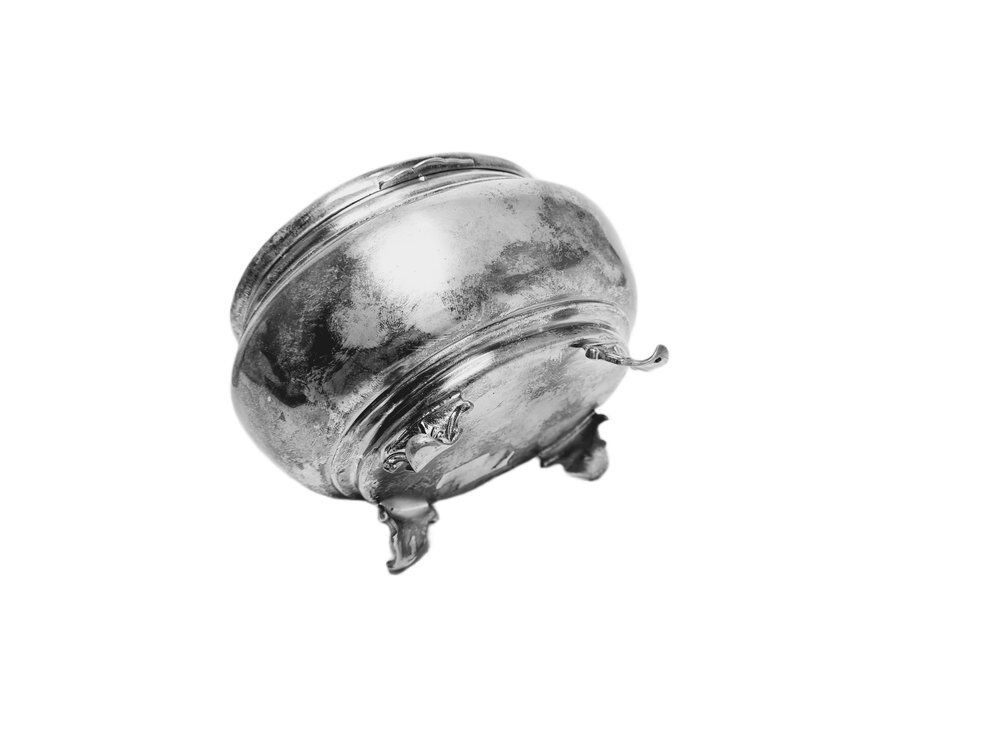 Art Deco silver sugar bowl, 1950s