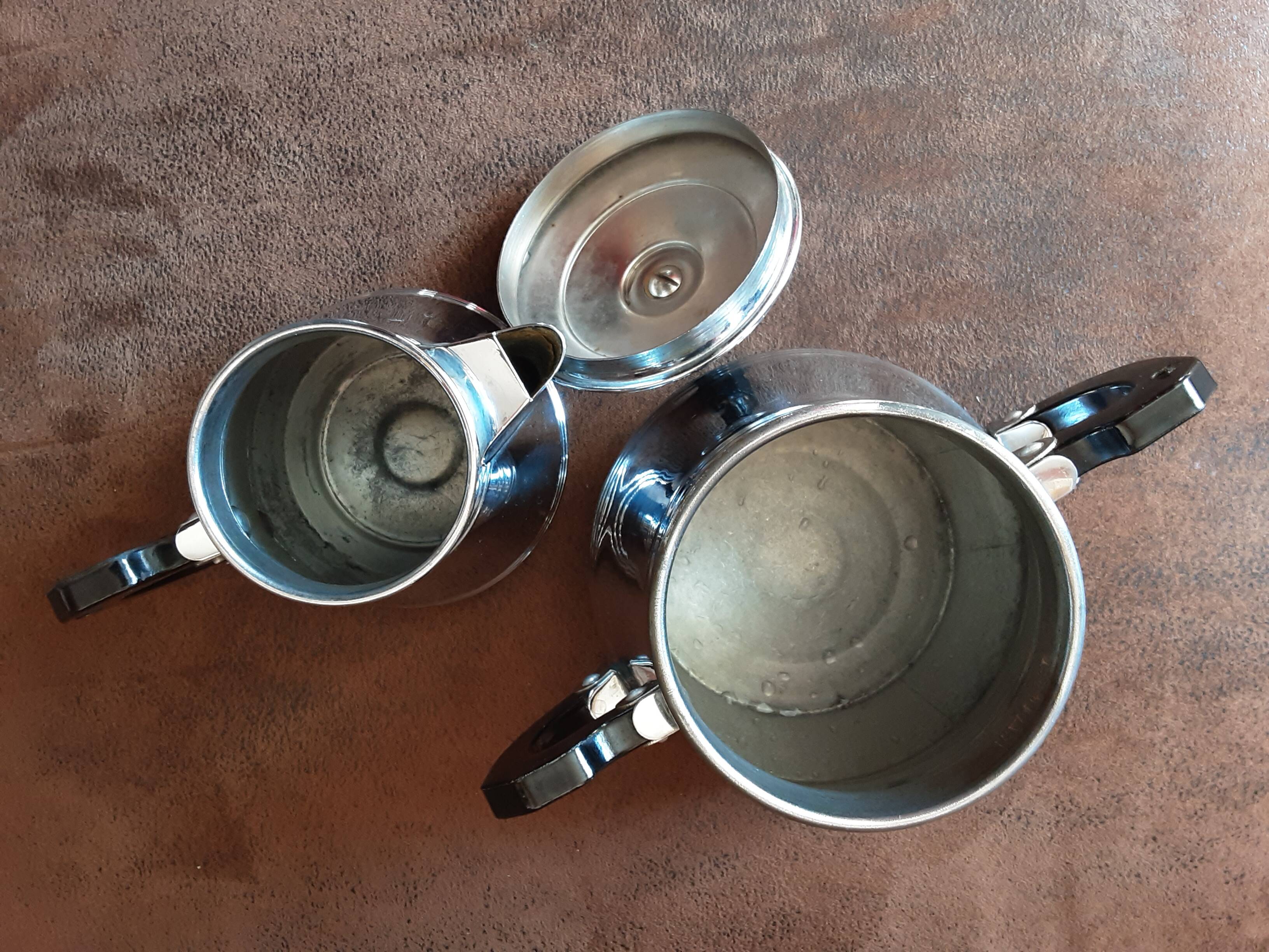 Vintage metal coffee service set
