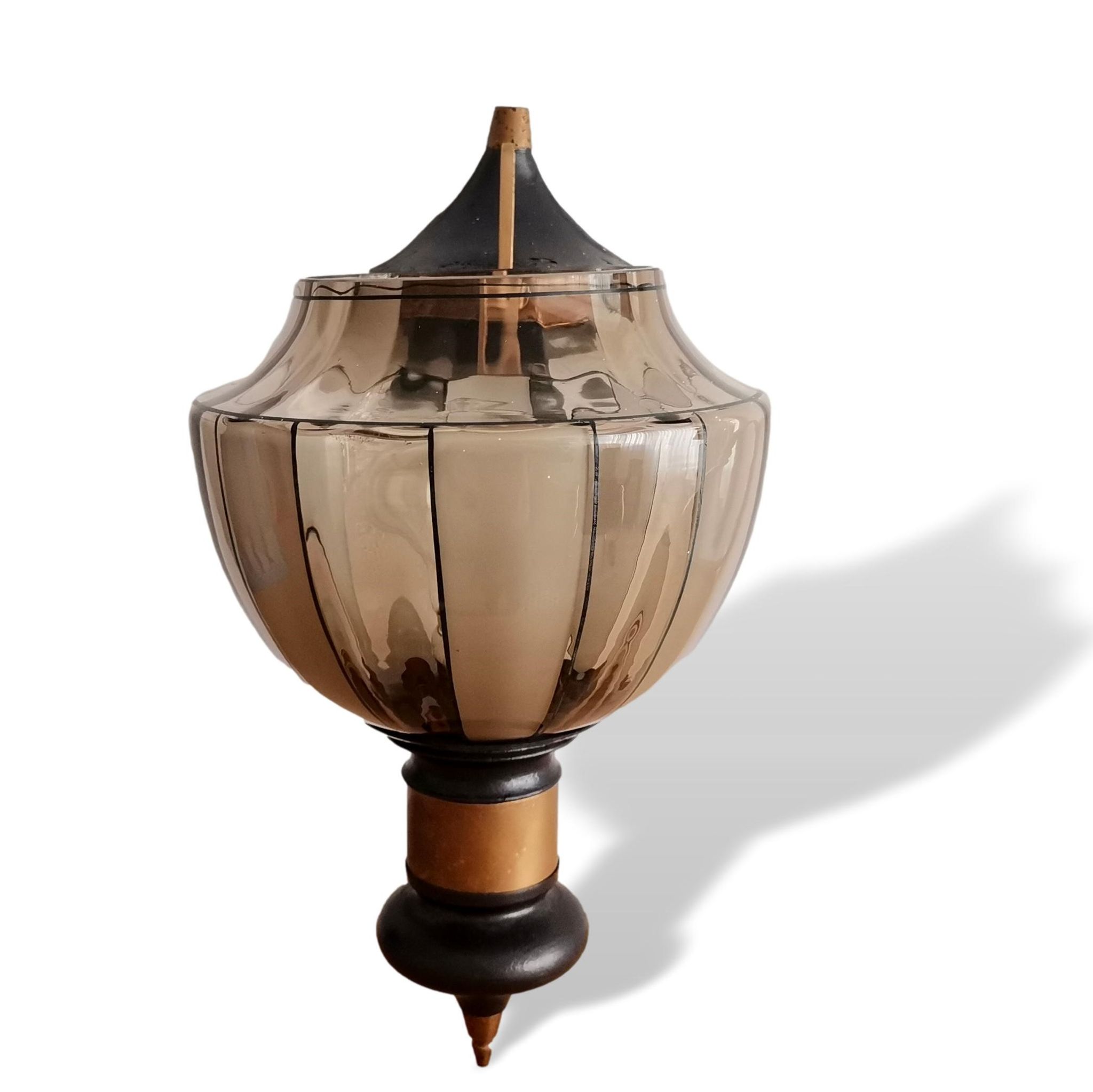 Art Deco metal glass wall sconce lamp