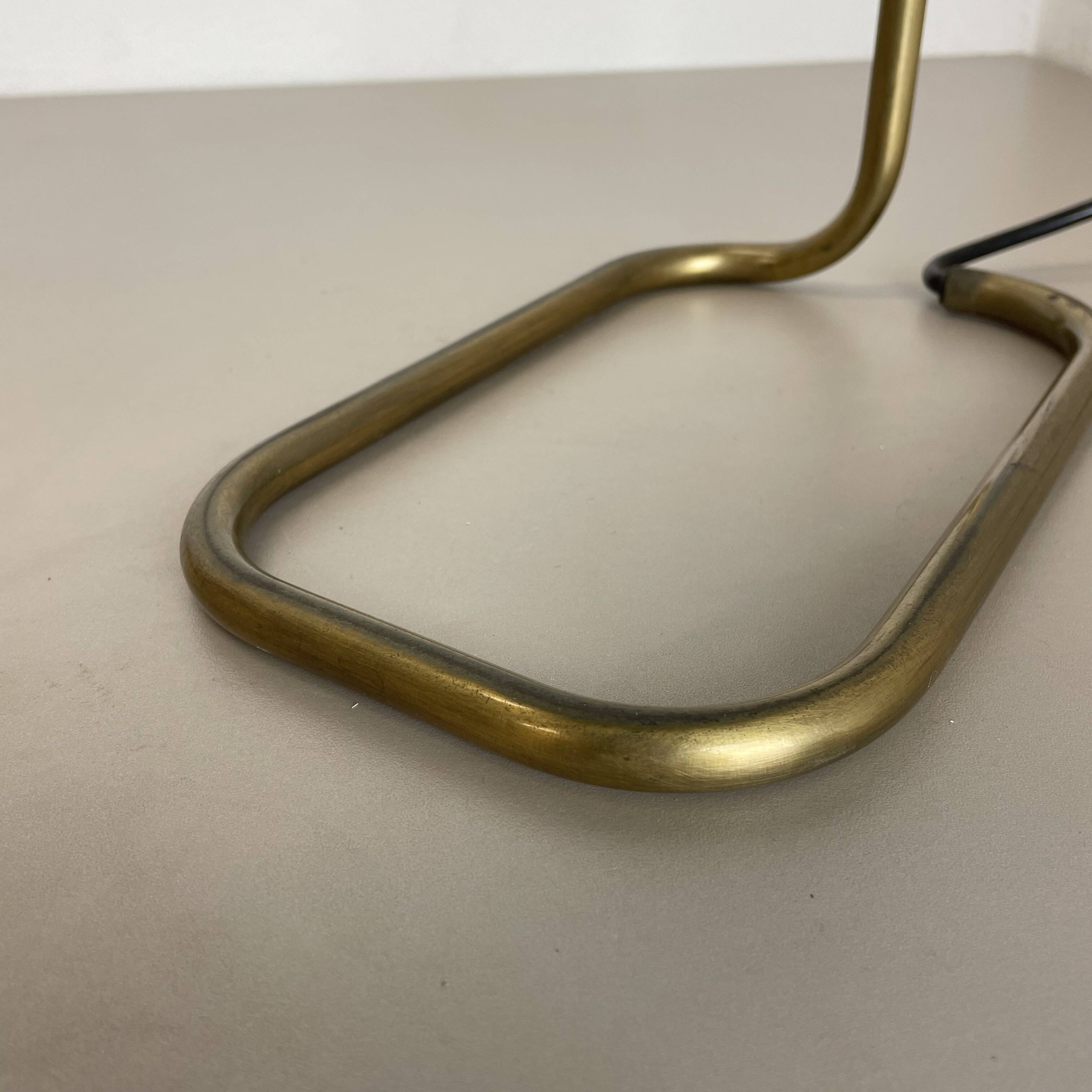 Cubic Modernist Brass Metal Table Light by Florian Schulz, Germany, 1970s