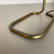 Lampe de table cubique moderniste en laiton et métal par Florian Schulz, Allemagne, années 1970