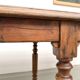 Table en chêne massif à 6 pieds tournés (1900)