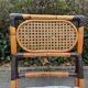 4 chaises en bambou et cannage