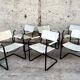 Serie de 6 chaises Mattego Grassi MG5 1970 vintage