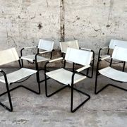Serie de 6 chaises Mattego Grassi MG5 1970 vintage