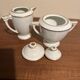 Sugar bowl and milk jug in Limoge porcelain