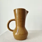 Vintage honey glazed stoneware jug/carafe from the '50s/'60s - Digoin