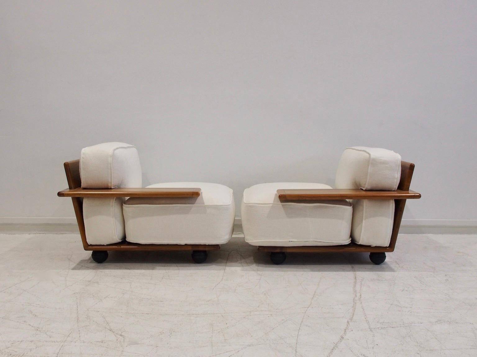 Pianura modular sofa in white fabric by Mario Bellini for Cassina