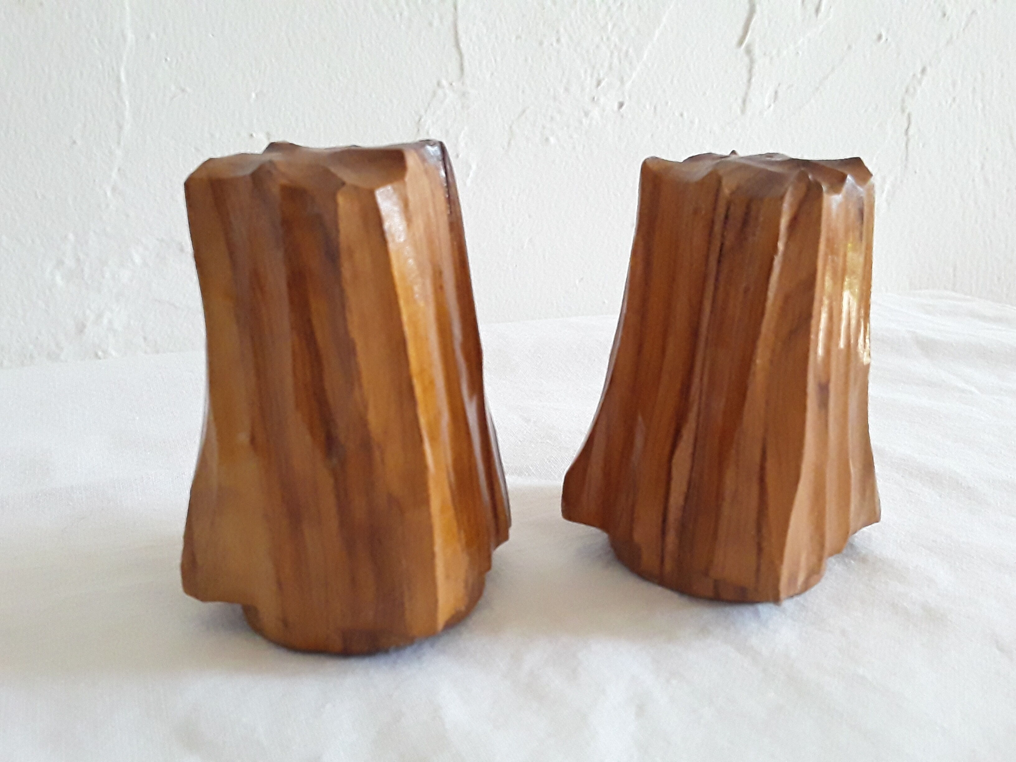 Vintage wooden salt and pepper shaker