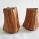 Vintage wooden salt and pepper shaker