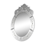 Ancient Venetian oval mirror