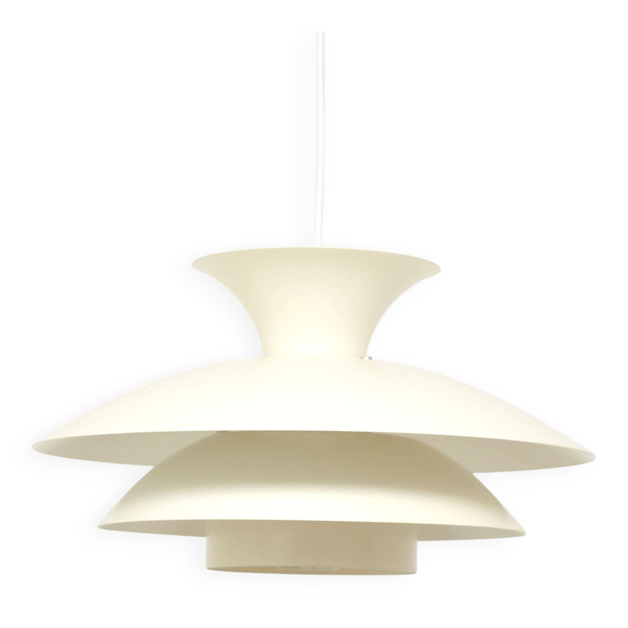 White Scandinavian lamp, 1970s
