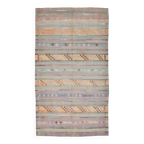 Kilim ancien à motifs géométriques – palette douce et naturelle 168x303Cm