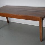 Antique Cherry Early 20th Century French Rustic Farmhouse Dining Table