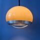Vintage Space Age Dijkstra mushroom suspension, mid-century modern ceiling light.