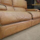 Contemporary brown vintage leather sofa