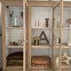 Antique glazed shop cabinet