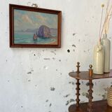 Sea framed oil painting