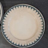 Set of 5 Badonviller Cathage dessert plates