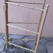 Porte serviette ancien en bois naturel - début XXeme