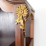 Art Nouveau display case, bronzes and carved wood on a floral theme, circa 1900