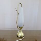 Lampe en laiton doré et verre royal lumière 1960
