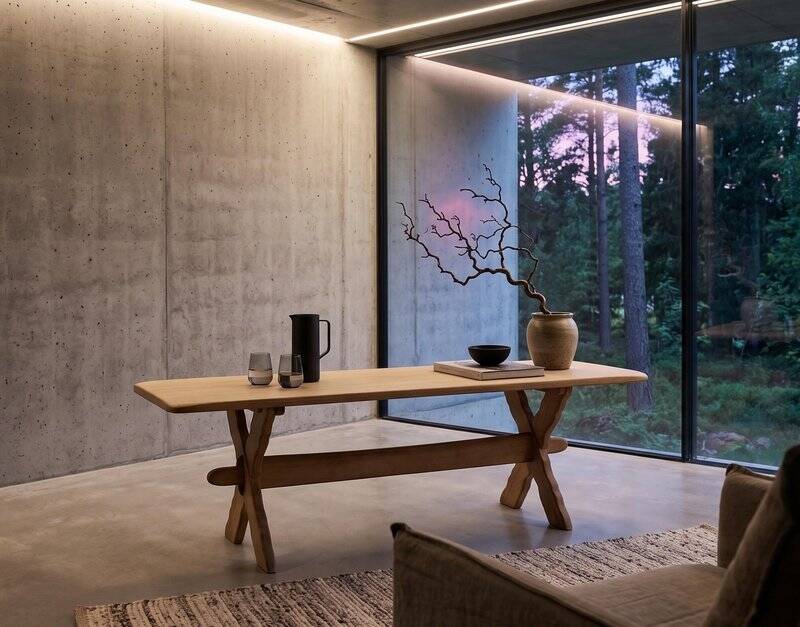 Oak Coffee Table by Henning Kjærnulf, Denmark, 1960s