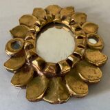 Vintage gilded wooden mirror