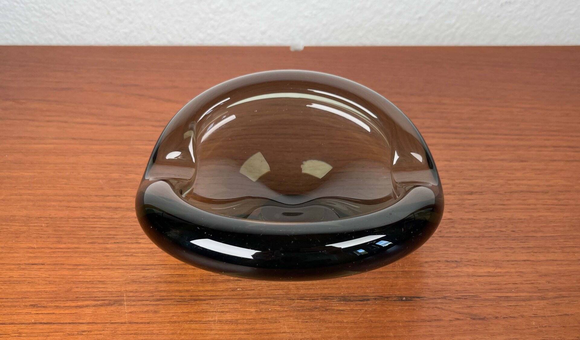 Mid-Century Danish Glass Ashtray by Per Lütken for Holmegaard, 1962