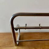 Bauhaus wall coat rack in chrome metal