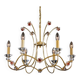 Vianden designer brass and crystal pendant light by Castro Lighting
