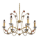 Vianden designer brass and crystal pendant light by Castro Lighting