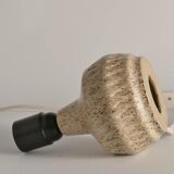 Mid-Century Modern Brown Speckled Stoneware Table Lamp by EGO, Sweden 1960s