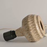 Mid-Century Modern Brown Speckled Stoneware Table Lamp by EGO, Sweden 1960s