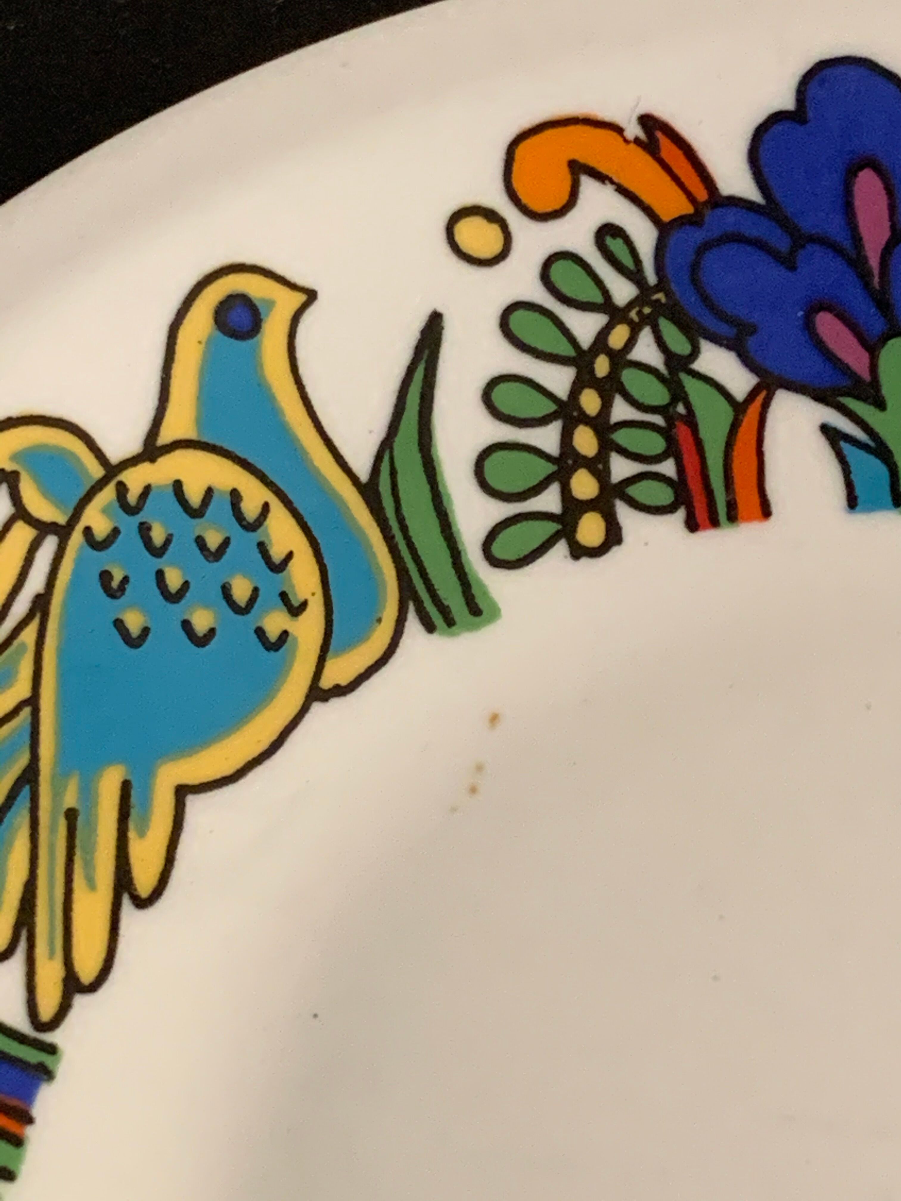 Oval flat Villeroy and Boch Acapulco 1970
