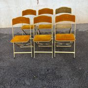 Set of 6 folding chairs