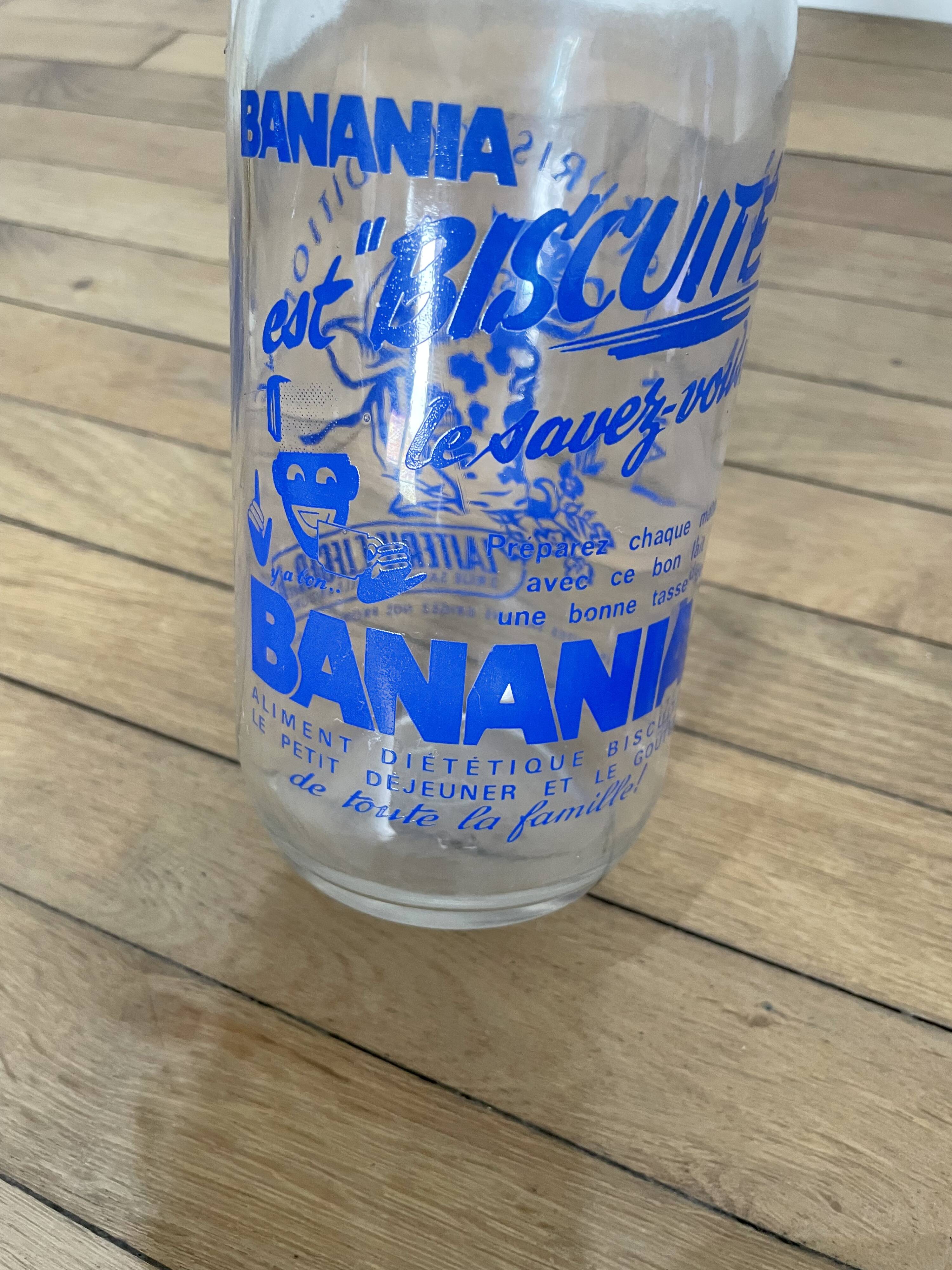 vintage Banania milk bottle 251006