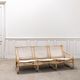 3-seater bench in rattan and thick cotton canvas