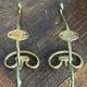Pair of brass hooks