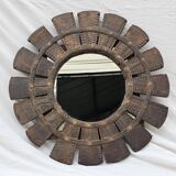 Burmese teak mirror