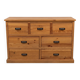 Grande commode 7 tiroirs en pin massif – Style Rustique / Apothicaire