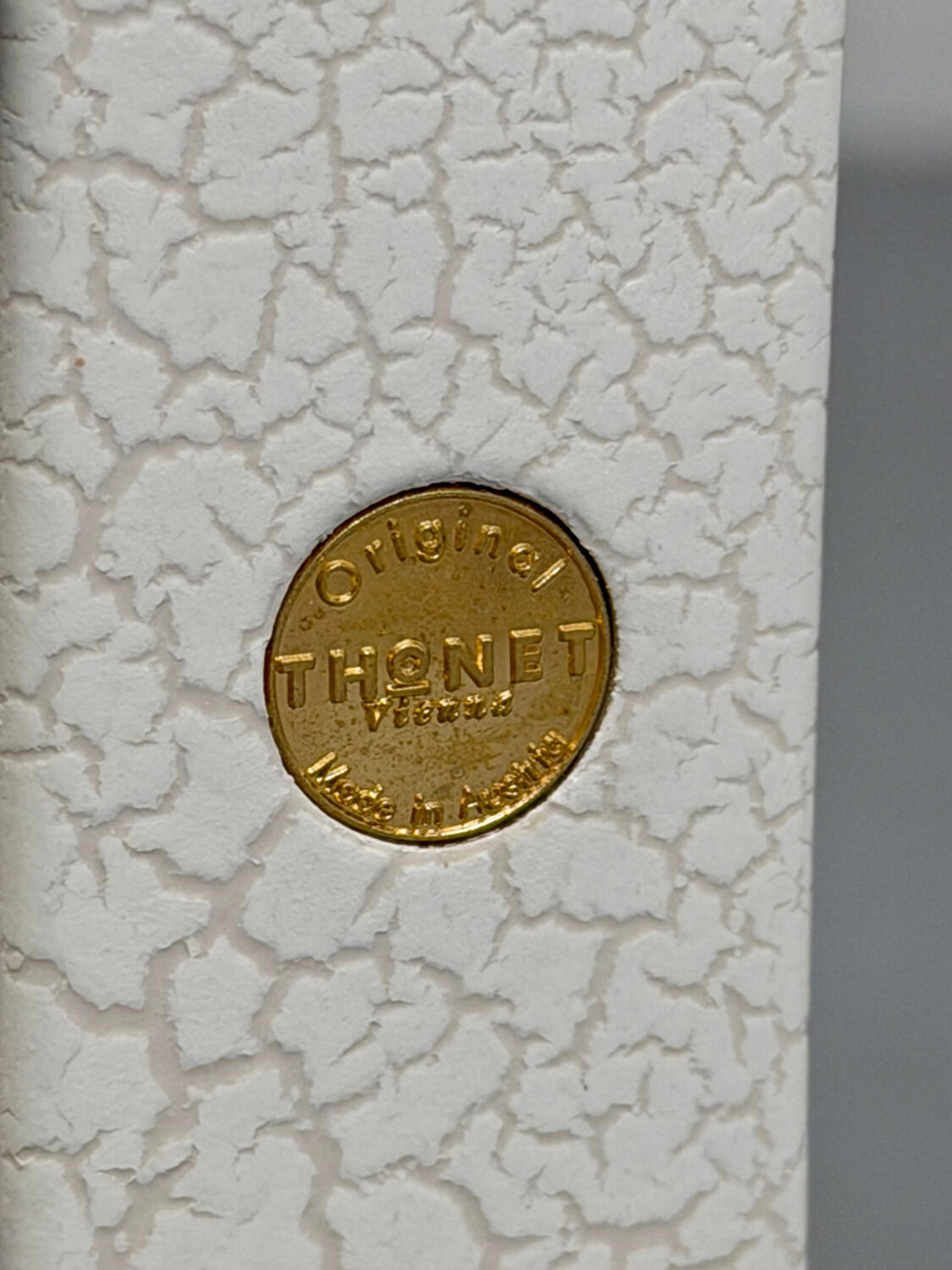 6 thonet gebruder designer chairs with crackle lacquer finish, 1980s vintage