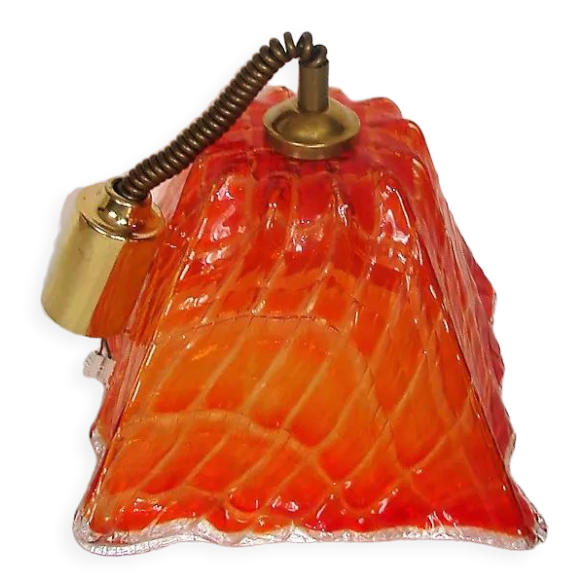 Glass pendant lamp, 1970s