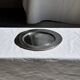 Round silver-plated tray with a wide gold border D30 H2