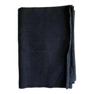 Black tinted hemp harvest tablecloth