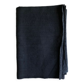 Nappe de vendange en chanvre teintée noir