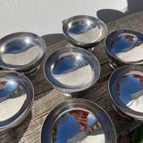 10 stainless steel cups 1970