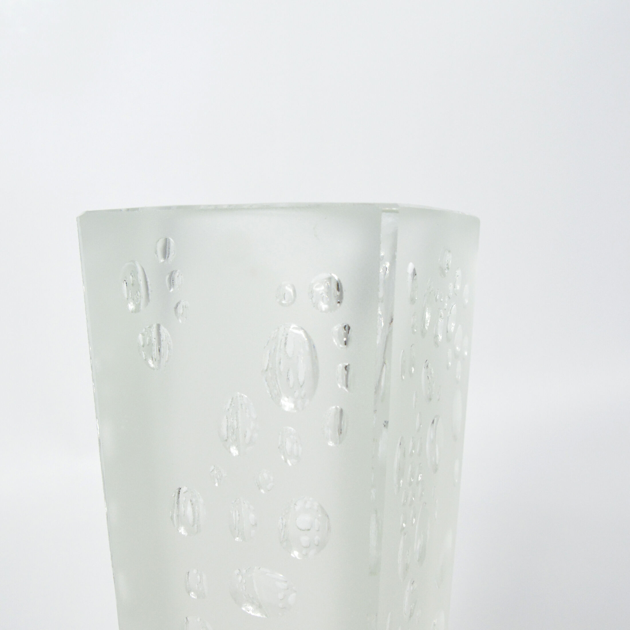 Glass Vase H23-200, HSG Hortensja, Poland, 1970s